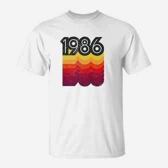 35Th Birthday Vintage Retro 80S Style 1986 T-Shirt | Crazezy AU