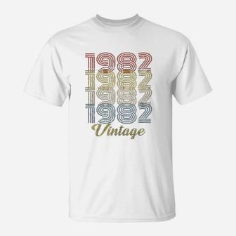 39Th Birthday 1982 Vintage T-Shirt | Crazezy UK