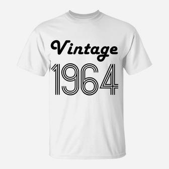 56Th Birthday Gift For Her 56 Year Old Daughter Vintage 1964 T-Shirt | Crazezy