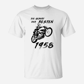 60 Geburtstag Geschenk Die Geburt Der Besten 1958 T-Shirt - Seseable