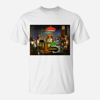 A Friend In Need Dogs Playing Poker T-Shirt | Crazezy