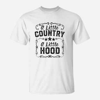 A Little Bit Country A Little Bit Hood Music T-Shirt | Crazezy