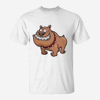 Achtung Vor Dem Hund Der Will Kuscheln T-Shirt - Seseable