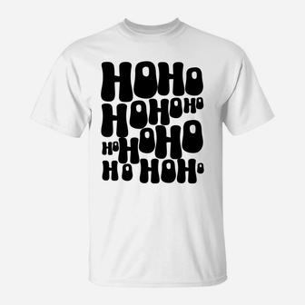 Aesthetic Christmas Hohoho Cute Trendy Indie Christmas T-Shirt | Crazezy CA