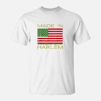 African American Flag Harlem T-Shirt | Crazezy