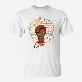 African American Girl God Says I Am Black Pride T-Shirt | Crazezy AU