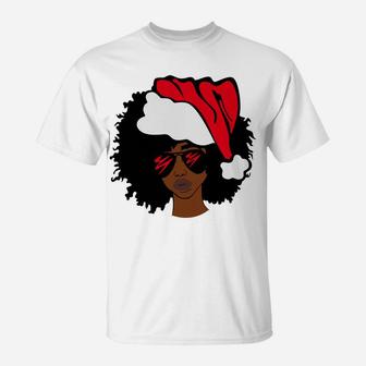 American African Christmas Santa Claus Sweatshirt T-Shirt | Crazezy DE