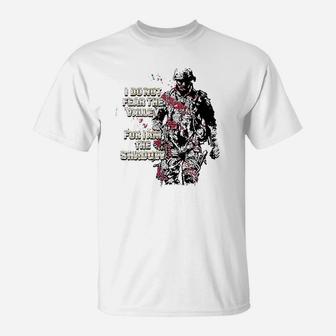 American Flag Soldier I Am The Shadow T-Shirt | Crazezy DE