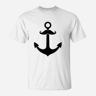 Anchor With A Mustache T-Shirt | Crazezy