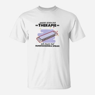 Andere Gehen Zur Therapie Harmonica T-Shirt - Seseable