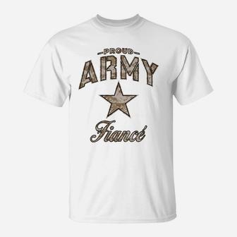 Army Fiance Long Sleeve Shirts For Women And Men Camo T-Shirt | Crazezy UK