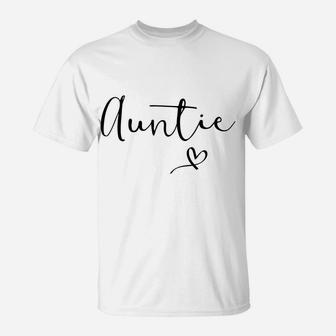 Auntie Gift For Christmas Women Aunt Pregnancy Announcement Sweatshirt T-Shirt | Crazezy