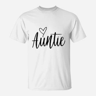 Auntie Heart T-Shirt | Crazezy