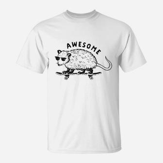 Awesome Possum Funny Cool 90S Retro Animal Lover Graphic T-Shirt | Crazezy DE