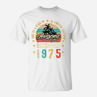 Awesome Since December 1975 Vintage 46Th Birthday T-Shirt | Crazezy AU