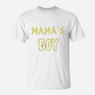 Baby Boy Mamas Boy T-Shirt | Crazezy AU