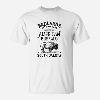 Badlands National Park Buffalo T-Shirt | Crazezy UK