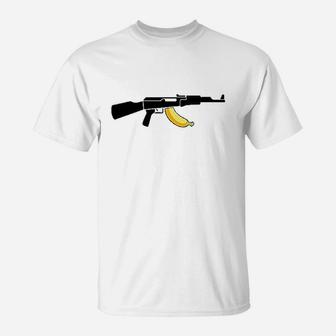 Banana Clip Lover Cute Funny Gift American T-Shirt | Crazezy DE