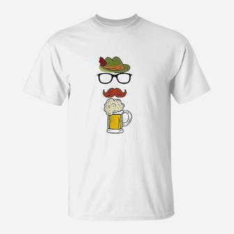 Bavarian Alpine Hat Funny German Beer Drinking Oktoberfest T-Shirt | Crazezy AU