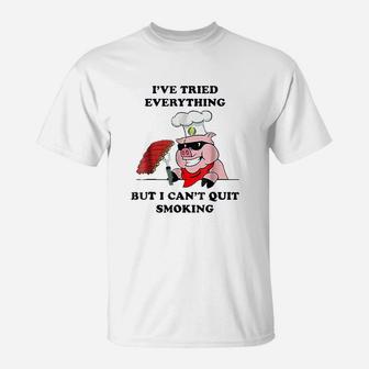 Bbq Grill Master Cant Quit Smoking Meat T-Shirt | Crazezy CA