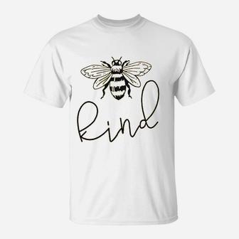Bee Kind Tiedye Gradient Rainbow Funny Inspirational Teacher Fall T-Shirt | Crazezy