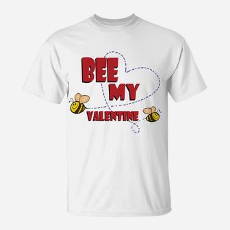 Beekeeper Bee My Valentine Couples Valentines Day T-Shirt - Thegiftio