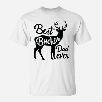 Best Buckin Dad Ever Gift For Dad Heather Irish Green T-Shirt - Thegiftio UK