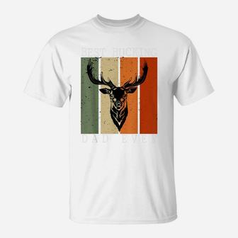 Best Bucking Dad Ever Vintage Deer Hunting Lover Hunters T-Shirt | Crazezy