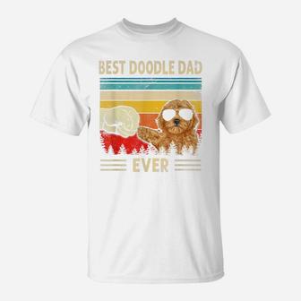 Best Doodle Dad Ever Goldendoodle Dog Dad Gift Father's Day T-Shirt | Crazezy DE