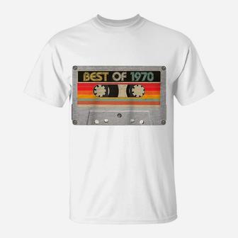 Best Of 1970 50Th Birthday Gifts Cassette Tape Vintage Raglan Baseball Tee T-Shirt | Crazezy