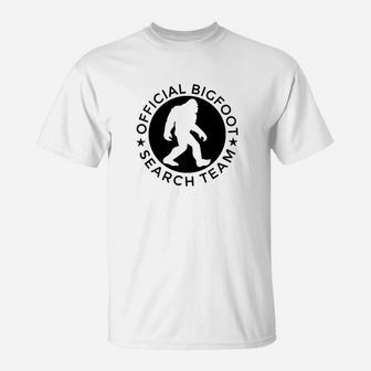 Bigfoot Search Team Bigfoot Sasquatch Yeti Funny T-Shirt - Thegiftio UK