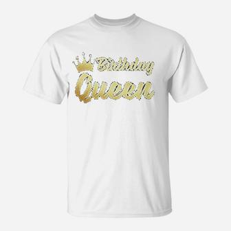 Birthday Squad Crown Birthday Party T-Shirt | Crazezy