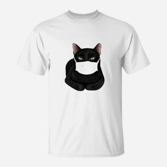 Black Cat Face T-Shirt | Crazezy