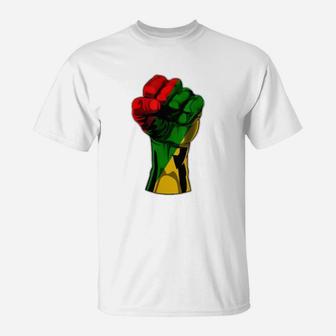 Black History Month Fist Gift Women Men Kids 2020 T-Shirt - Thegiftio UK