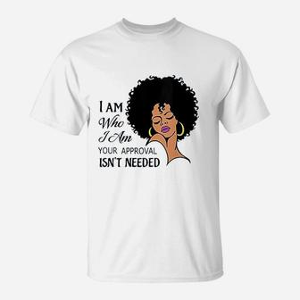 Black Queen Lady Curly Natural Afro African American Ladies T-Shirt | Crazezy AU