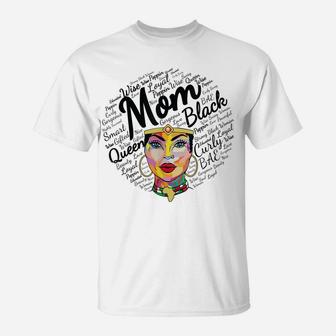 Black Queen Mom Shirt Gift African American Mothers Day T-Shirt | Crazezy DE