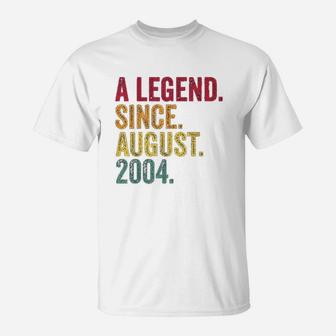 Born In August 2004 T-Shirt | Crazezy AU