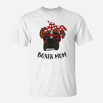 Boxer Mom Cute Boxer Mama Lover Boxer Dogs T-Shirt | Crazezy CA