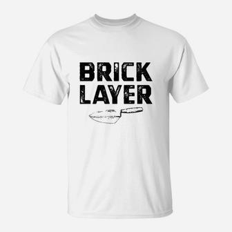 Brickwork Bricklaying T-Shirt | Crazezy