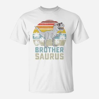 Brothersaurus T Rex Dinosaur Brother Saurus Family Matching T-Shirt | Crazezy DE