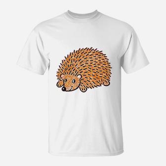 Brown Hedgehog T-Shirt | Crazezy