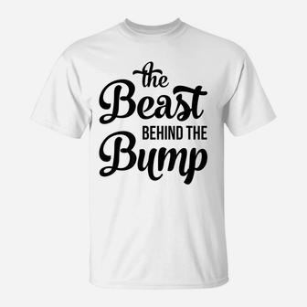 Bump Pregnancy Shirt - The Beast Behind The Bump T-Shirt | Crazezy AU
