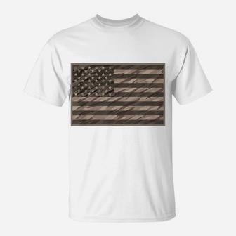 Camouflage Usa Flag Patriotic Desert Cammo Pattern Design T-Shirt | Crazezy CA