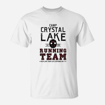 Camp Crystal Lake Running Team T-Shirt | Crazezy AU