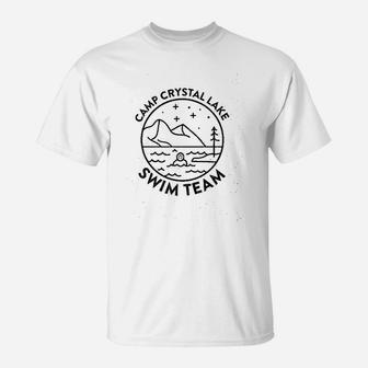 Camp Crystal Lake Swim Team T-Shirt | Crazezy