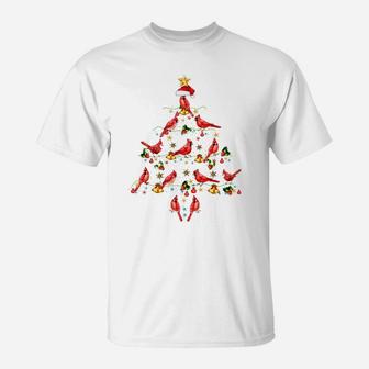 Cardinal Bird Ornament Decoration Christmas Tree Xmas Gifts Sweatshirt T-Shirt | Crazezy
