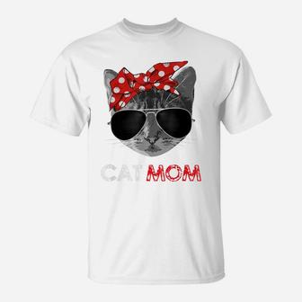 Cat Mom Shirt Mother's Day Gift For Cat Lovers T-Shirt | Crazezy CA