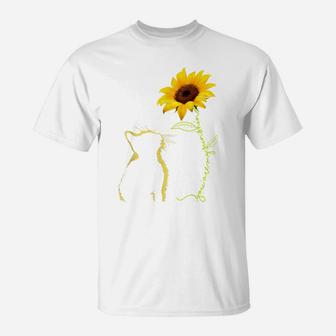 Cat You Are My Sunshine Sunflower Cat Lovers Mom Dad Gifts T-Shirt | Crazezy CA