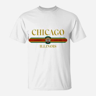 Chicago - Illinois - Fashion Design - Tiger Face T-Shirt | Crazezy AU