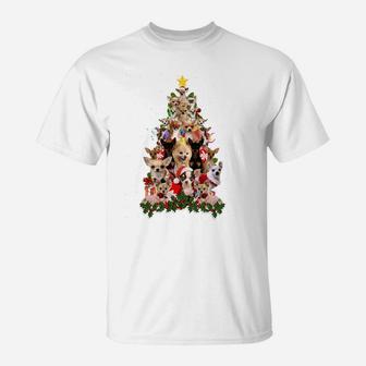 Chihuahua Christmas Tree Xmas Gift For Chihuahua Dogs Lover T-Shirt | Crazezy UK